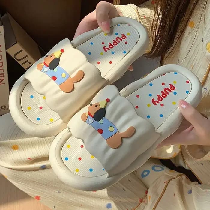 Pantoufles de Hot Dog de dessin animé pour femmes