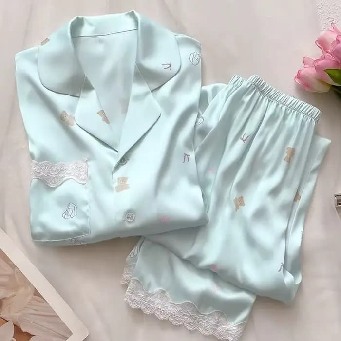 Pyjama imprimé ours pour femme