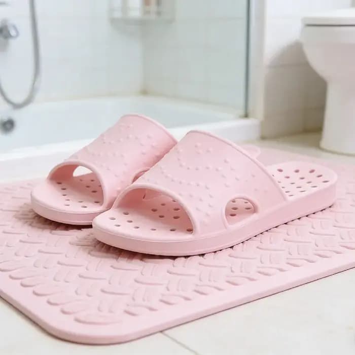 Chaussons de douche super doux Smile pour femmes et hommes