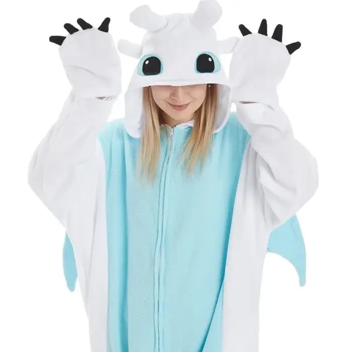 Nouveau pyjama Onesie Dragon sans dents pour adulte combinaison