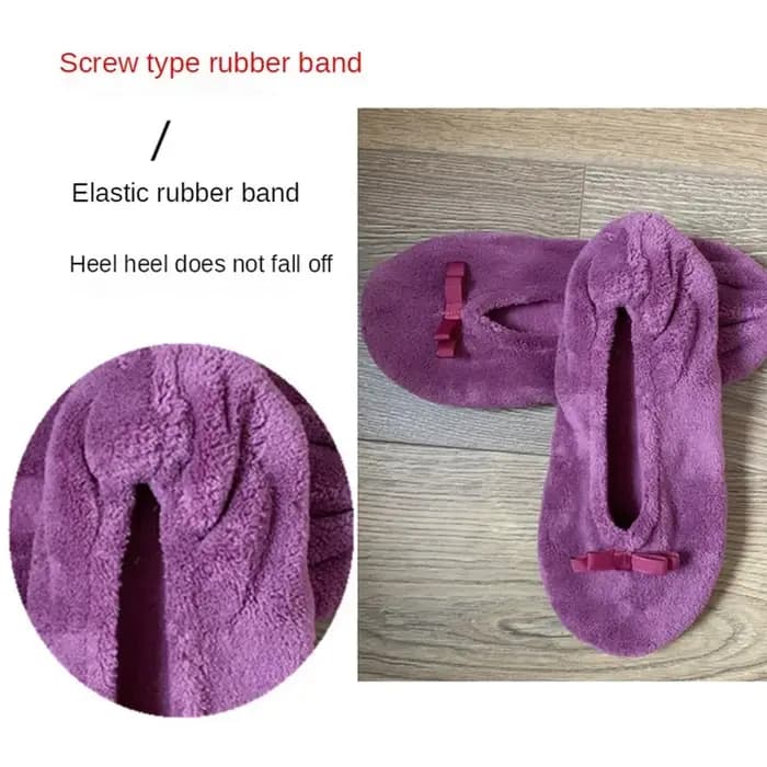 Maison moelleux pantoufle chaussette femmes hiver chaud Contton Slip Non Grip intérieur