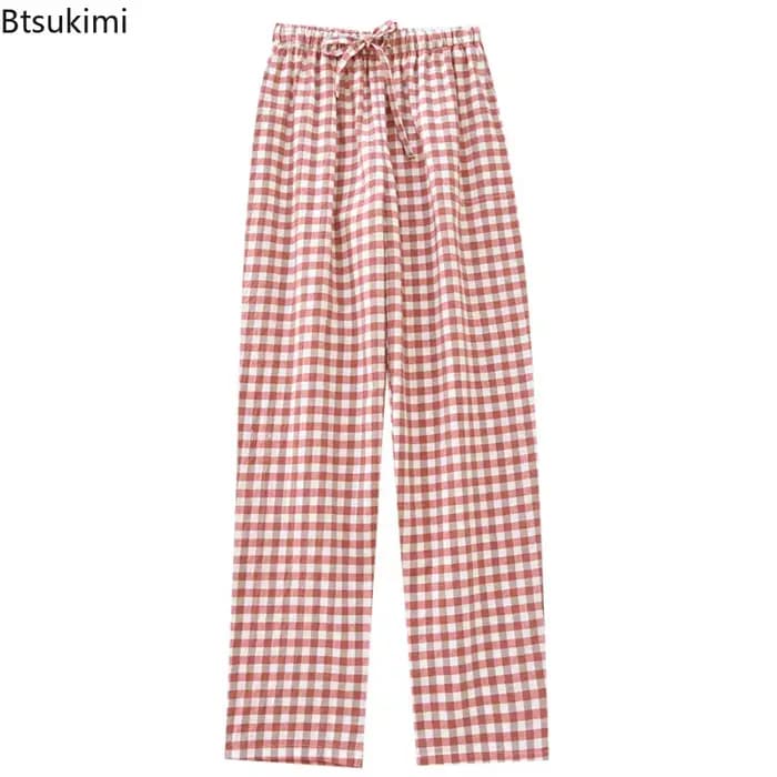 Pantalon de pyjama simple en pur coton pour femme