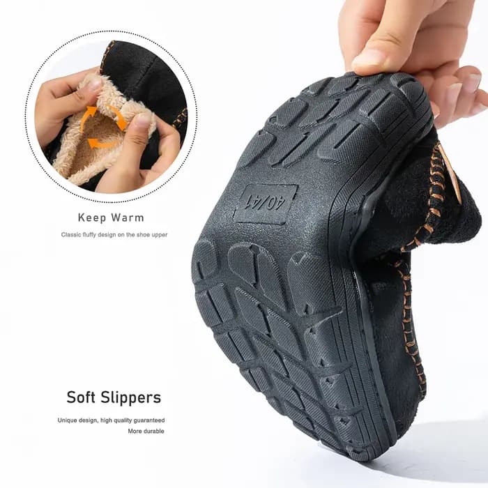 Pmoiste doux Faux daim maison pantoufles hommes confortable chaud coussin concepteur marque ligne salon chaussures sans lacet hiver intérieur