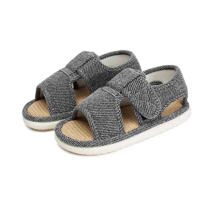 Chaussons en lin antidérapants pour la maison