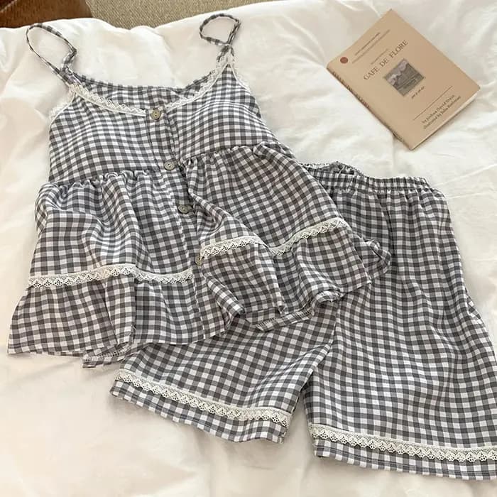 Pyjama à bretelles pour femme