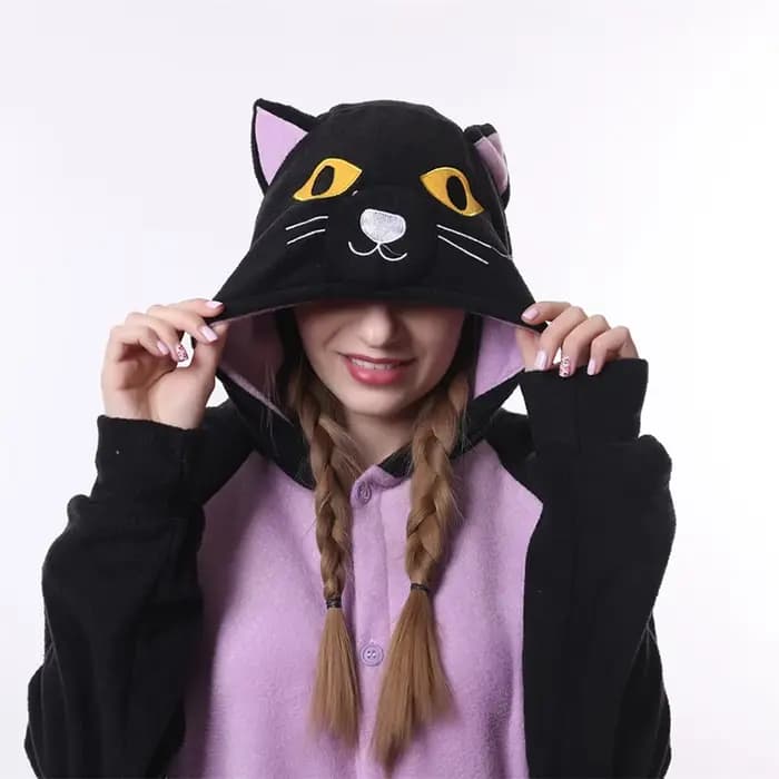 Kigurumi licorne pyjama adulte Animal chat Onesie femmes hommes Couple hiver