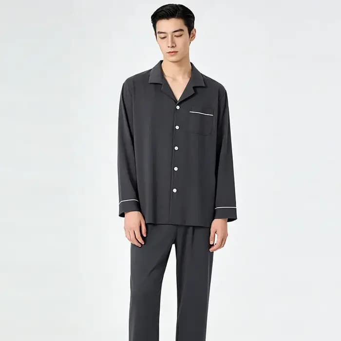 Ensemble de pyjamas en coton pour hommes