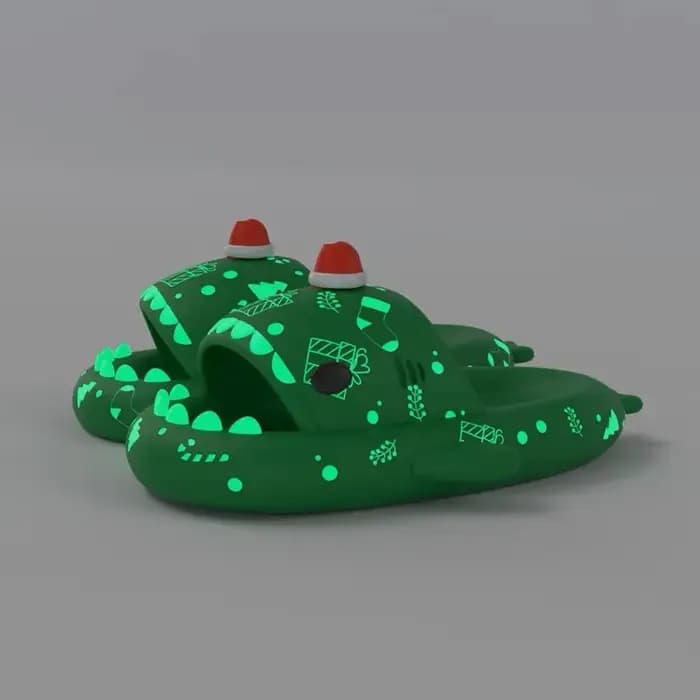 Pantoufles de requin Shoous pour hommes et femmes, pantoufles de Noël, chaussures de bricolage de Al