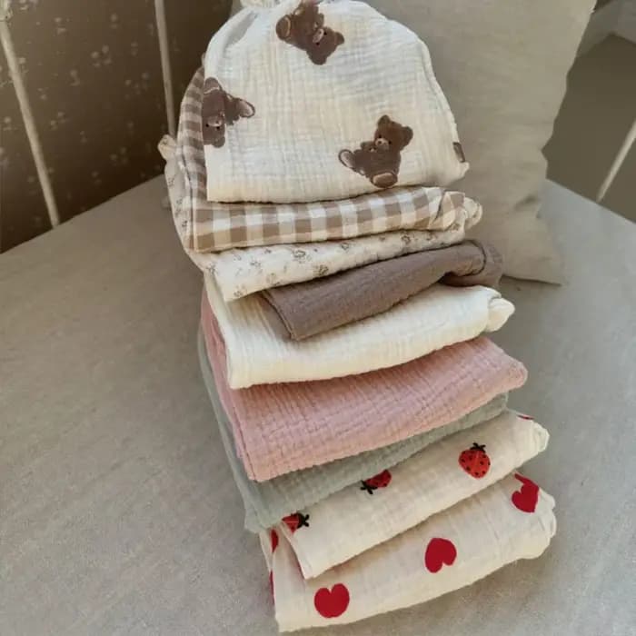 Pantalons pour bébé en coton biologique