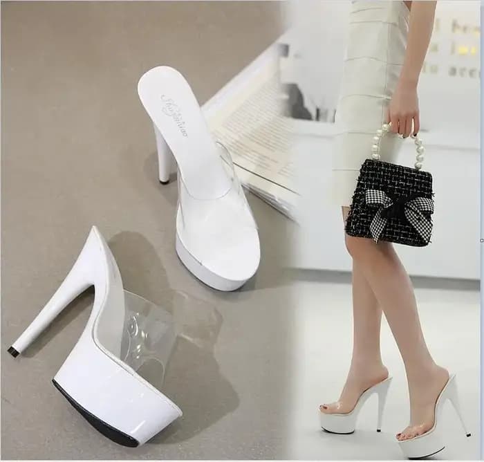 2025 pantoufles d'été 6 couleurs rouge blanc noir femmes plate-forme chaussures Sexy boîtes de nuit