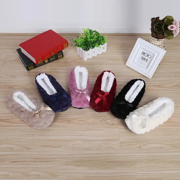Moelleux femme pantoufle femmes maison hiver peluche épais antidérapant poignée doux mignon drôle intérieur