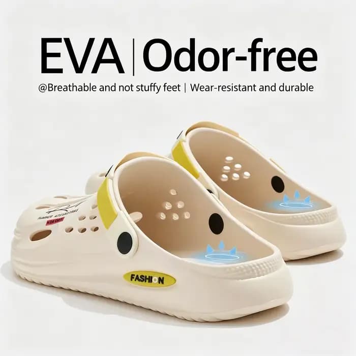Mules et sandales d'été pour hommes en EVA perforé
