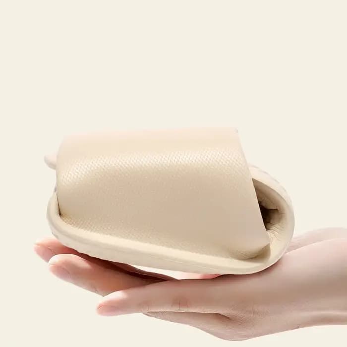 Pantoufles de voyage pliables pour femmes