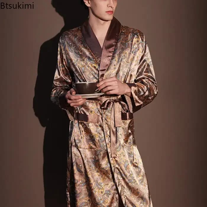 Peignoir fin pour hommes