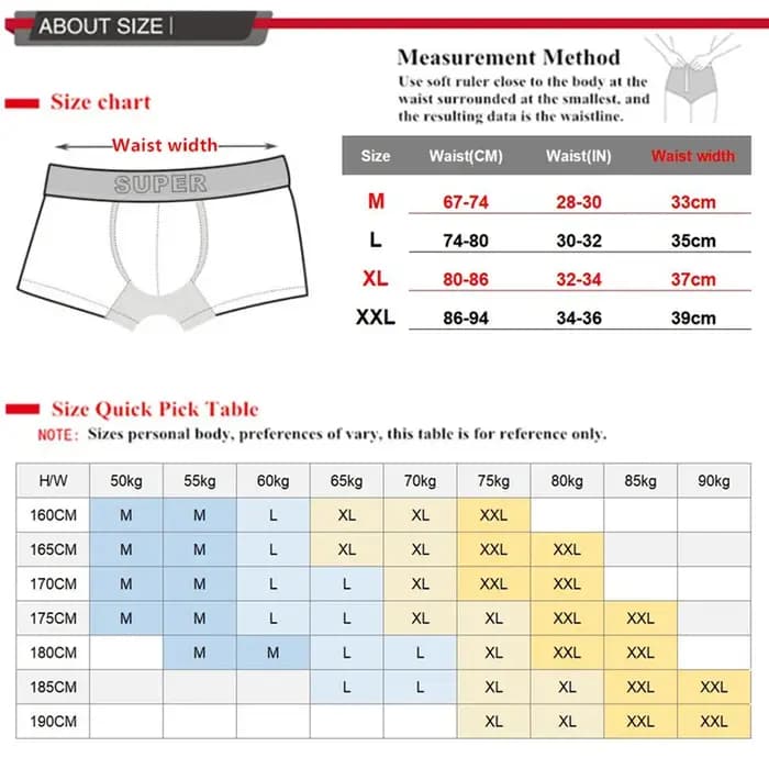 Sous-vêtements pour hommes Boxer Shorts de haute qualité caleçons