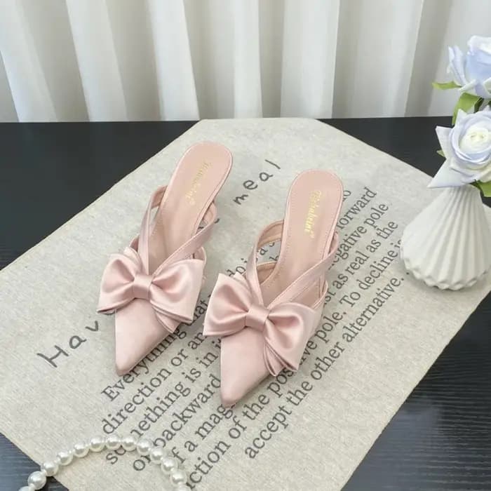 Mules roses style féerique pour femme