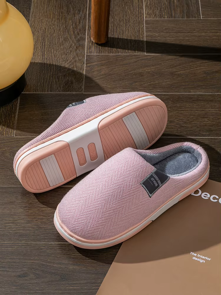 Pantoufles thermiques chaudes pour hommes, chaussures de maison chaudes minimalistes confortables et