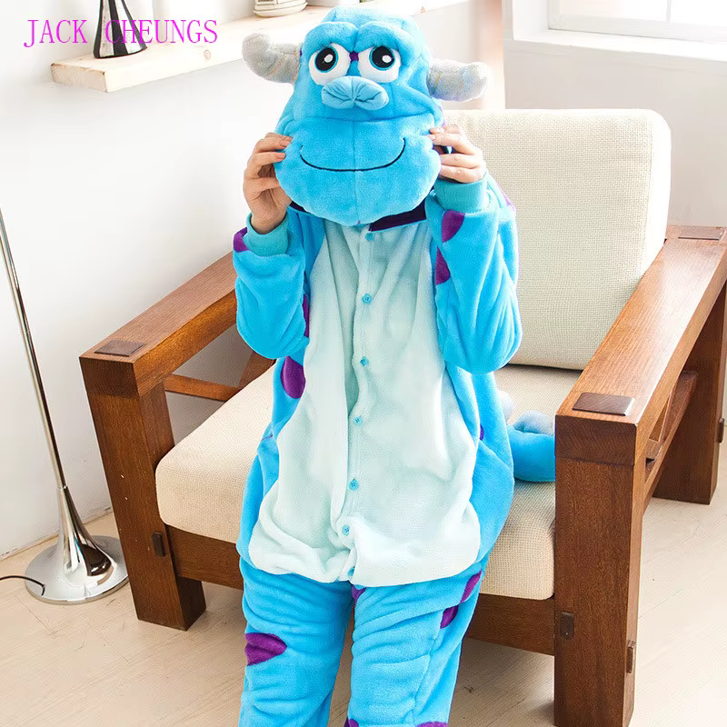 Monster Sulley Sullivan adulte Kigurumi Onesies pyjamas dessin animé Animal Costume unisexe Hallowee