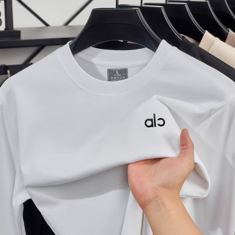 T-shirt Décontracté Confortable à Manches Longues pour Homme, Marque de Mode Haut de Gamme, avec Bad