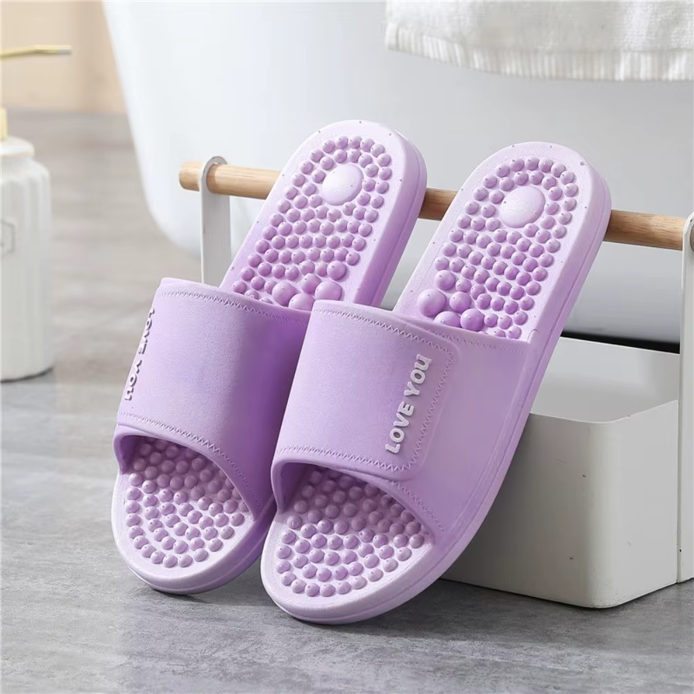 Chaussons de massage doux et tendance, super légers, antidérapants, pour femmes, confortables, tongs