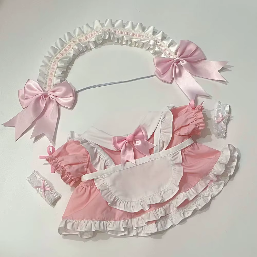 Robe de mariée 40cm, vêtements de poupée en coton, accessoires de poupée, couvre-chef, poupées idole