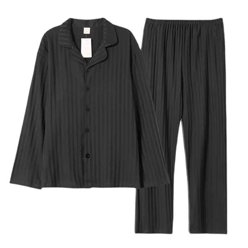 Nouvel ensemble de pyjama décontracté pour homme, pantalon à manches longues, tenue d'intérieur pour
