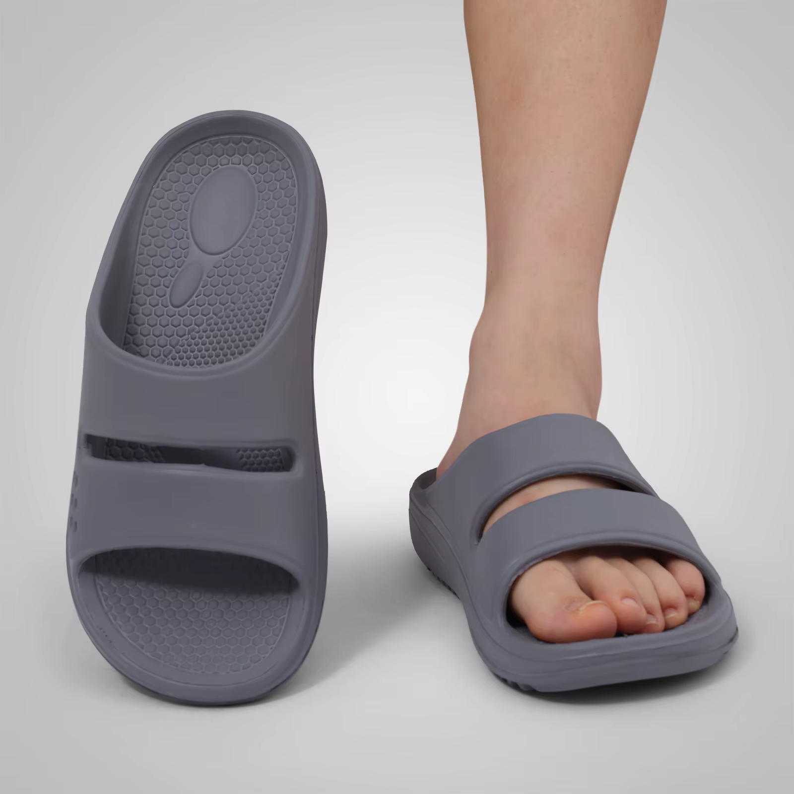 Smile Popcorn Chaussons pour hommes, Chaussons nuage pour femmes et hommes, Chaussures de douche, Ch