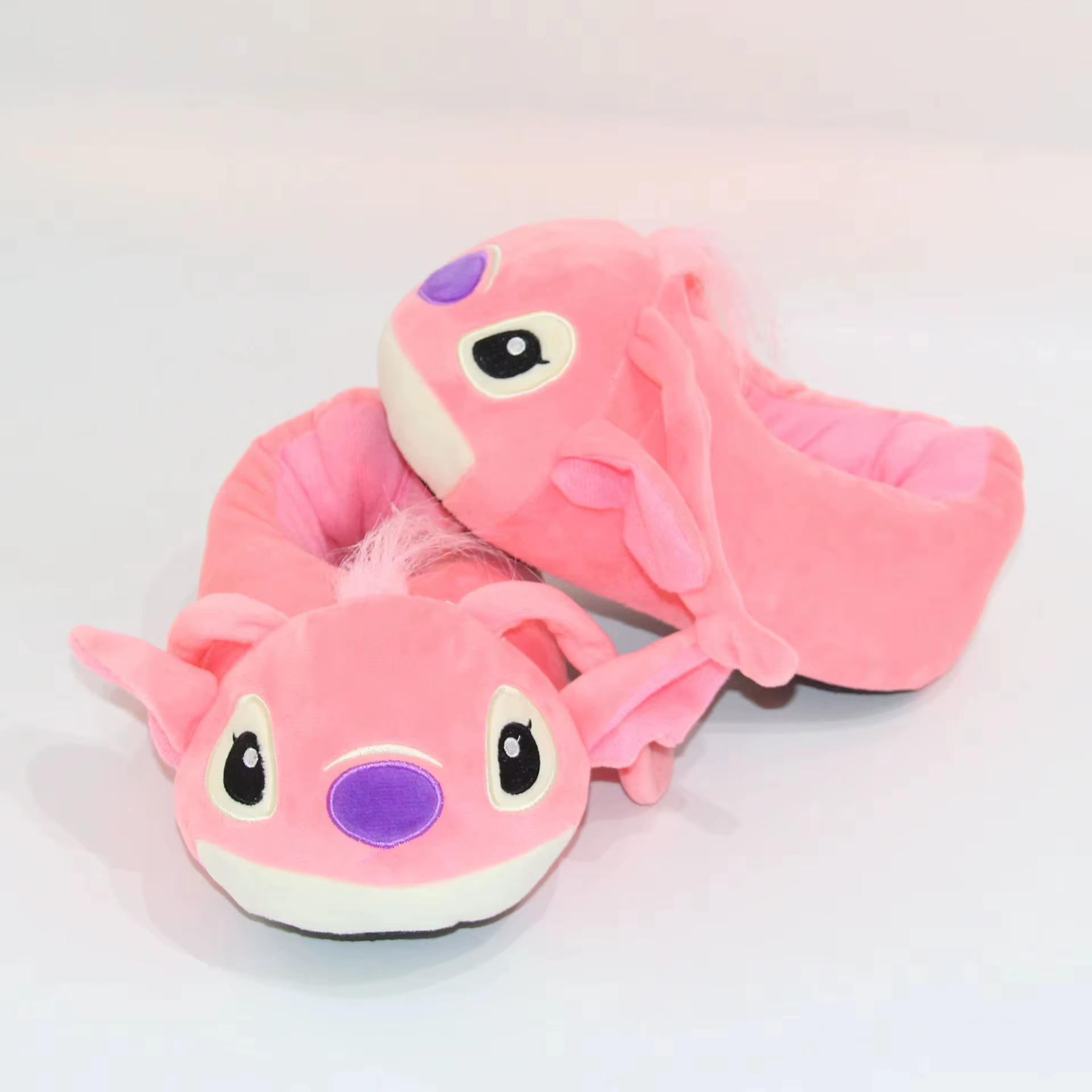 Pantoufles en coton en peluche Lilo & Stitch taille unique, mignonnes, style anime, antidérapantes, 