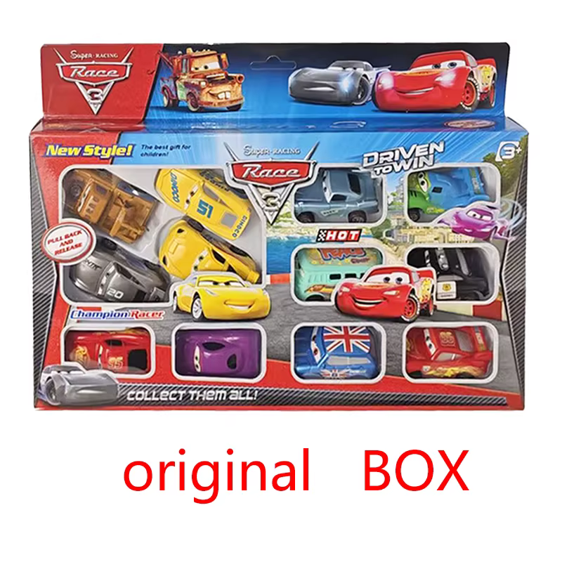 Nouvelles voitures rebondissantes Disney Pixar Cars 3, série de 12 pièces, Lightning McQueen, Jackso