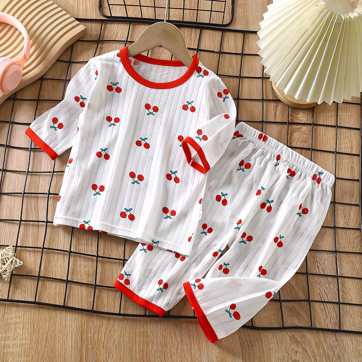 Ensemble pyjama en coton pour bébé, manches longues, vêtements de nuit pour bébé, dessin animé, vête