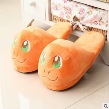 Pokemon Pikachu Psyduck pantoufles en peluche chaussures de ronflement adultes femmes hommes pantouf