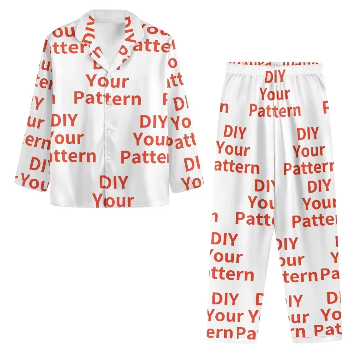 Ensemble de pyjamas à boutons personnalisés pour femmes, vêtements de nuit à la mode, vêtements de n