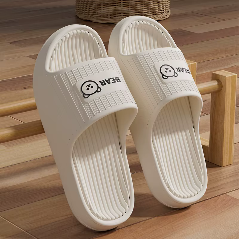 Pantoufles d'été pour femmes et hommes, pantoufles simples à semelle épaisse, antidérapantes, pour s