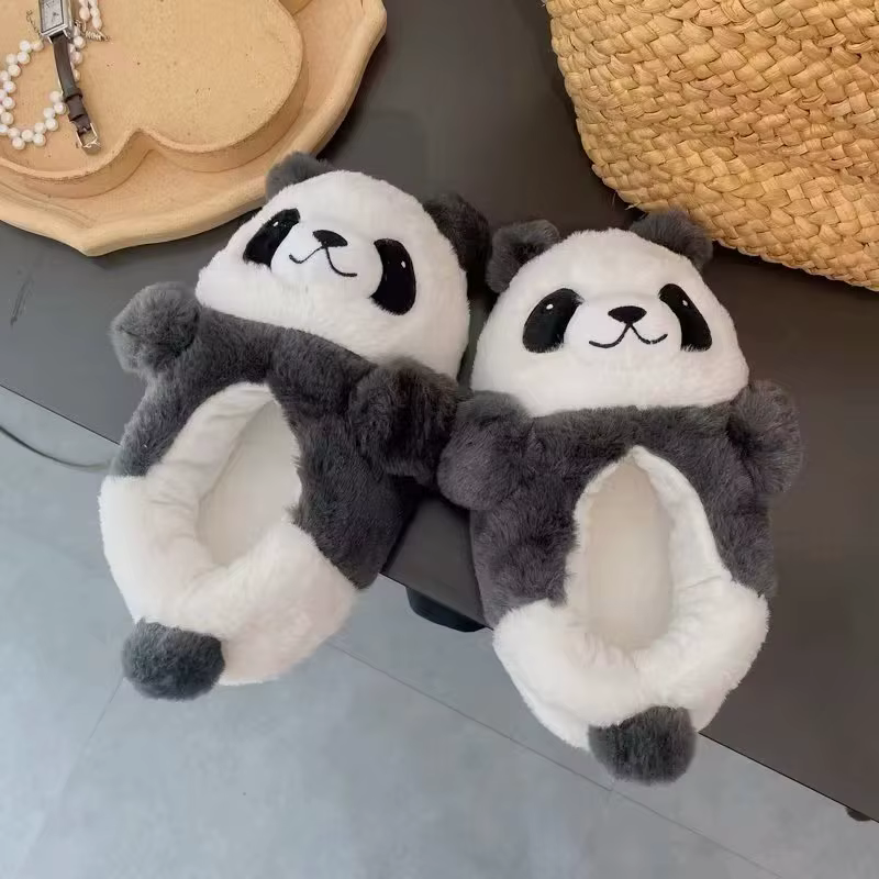 Kawaii Krasno-pantoufles pour hommes et femmes, amoureux, chambre à coucher à la maison, chaud, hive