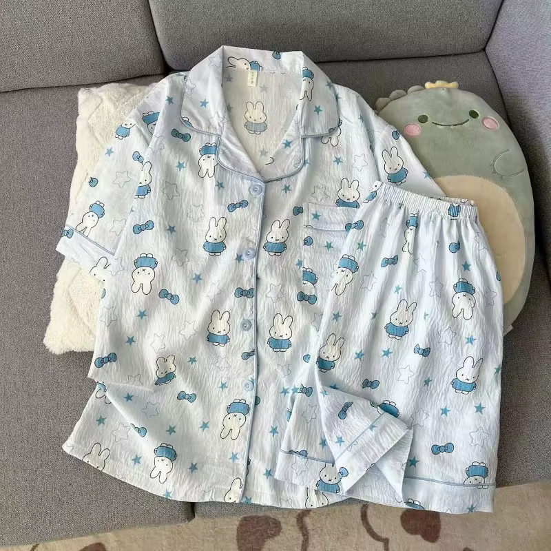 Pyjama décontracté Miffy Lapin de dessin animé, nouveau design créatif, ensemble confortable et doux