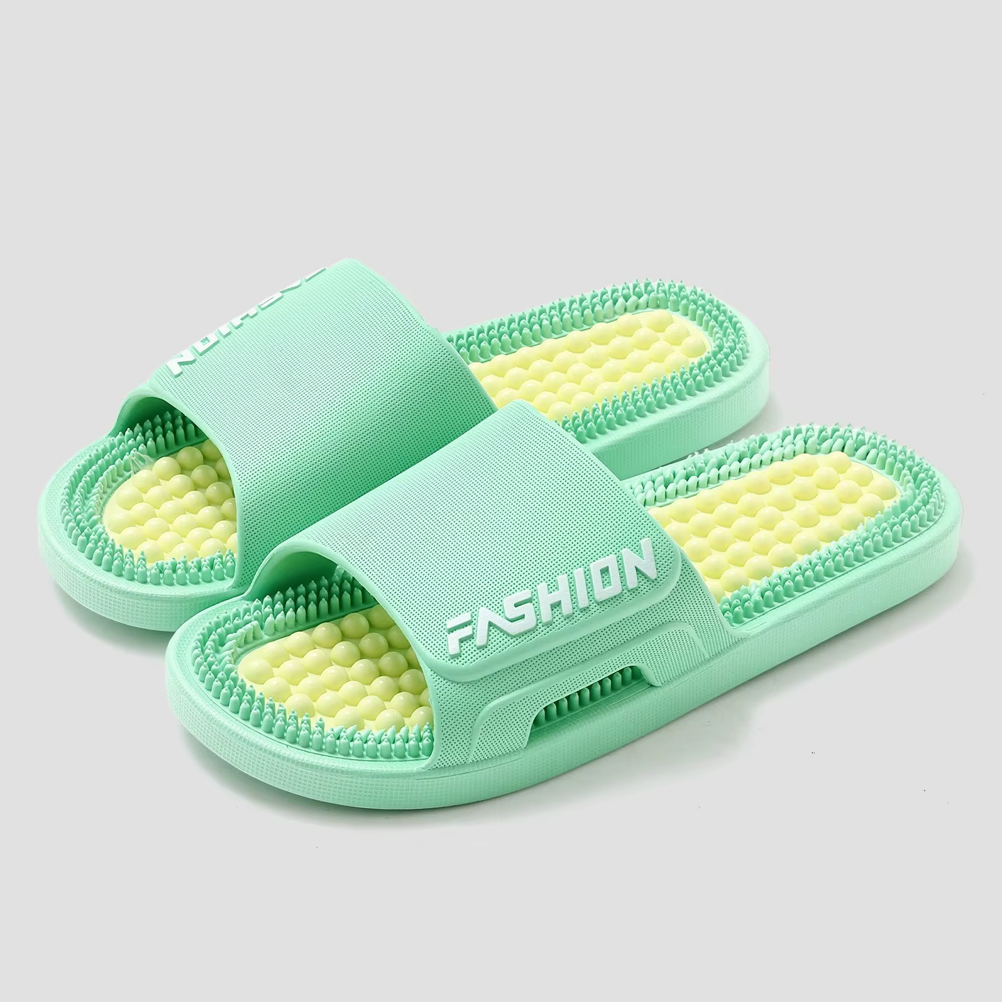 Chaussons de massage pour les pieds, tongs d'été pour hommes et femmes, semelle épaisse, antidérapan