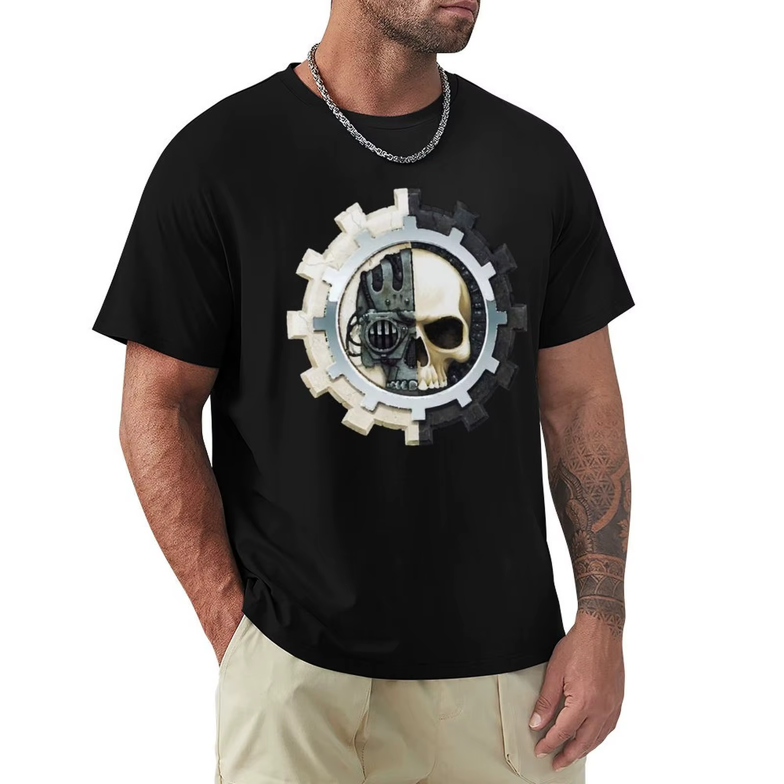 mechanicus 1 T-Shirt T-shirt à manches courtes pour exercices de gym