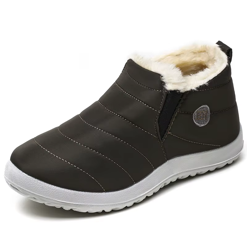 Femmes bottes imperméables bottes d'hiver chaussures de fourrure femmes sans lacet bottines neige Bo