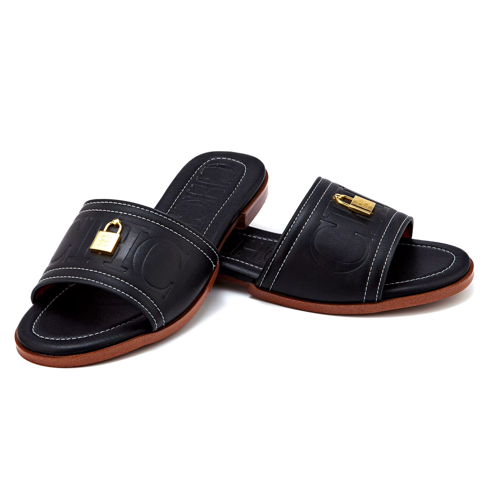 Chaussons à fond plat CHHC, boîte cadeau premium, antidérapants, durables, polyvalents pour tous les
