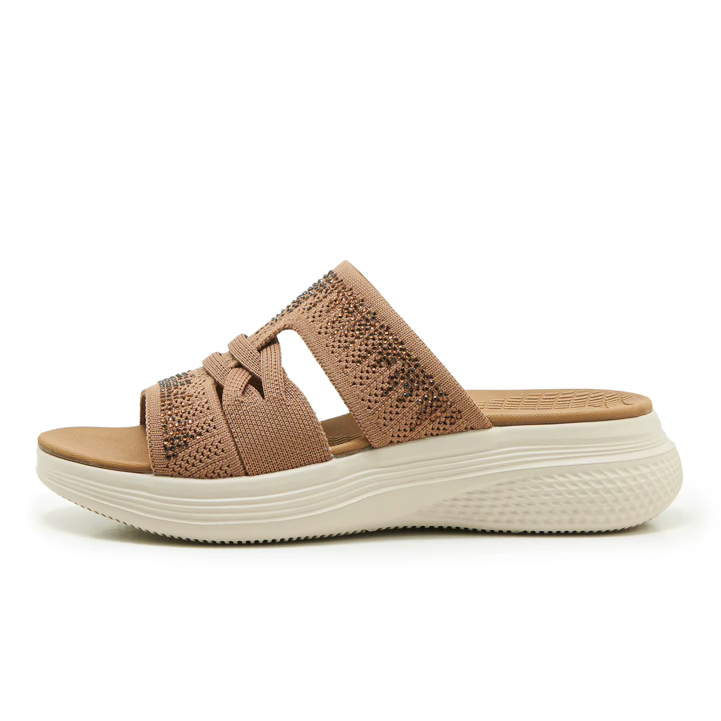 Pantoufles super légères pour femmes, nouveau style tendance, à porter à l'extérieur, avec strass, s