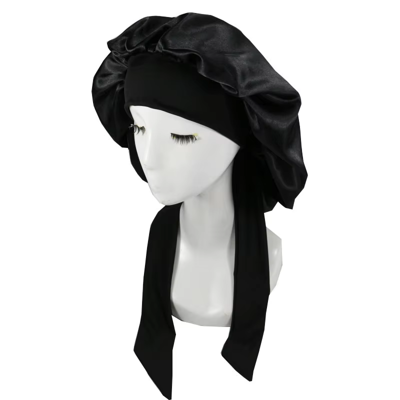 Femmes Satin solide chapeau De couchage nuit Bonnet De sommeil soins capillaires Bonnet Bonnet De Nu