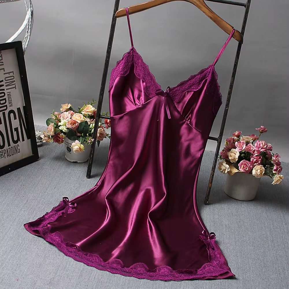 Chemise de nuit sexy en dentelle patchwork, lingerie, robe de mariée, vêtements de nuit, chemises de