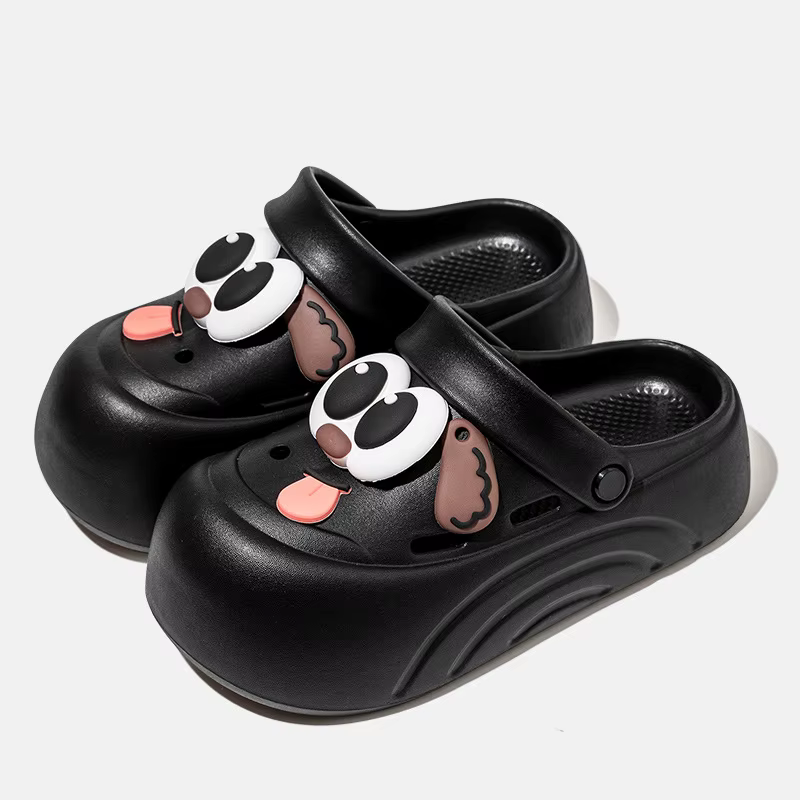Nouvelles pantoufles d'intérieur pour femmes 2026, mignonnes, avec motif de chien de dessin animé, s