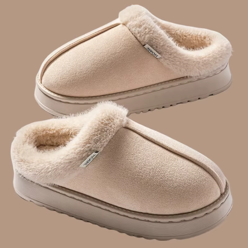 Pantoufles d'hiver antidérapantes pour femmes, chaussures d'intérieur, pantoufles chaudes en coton d