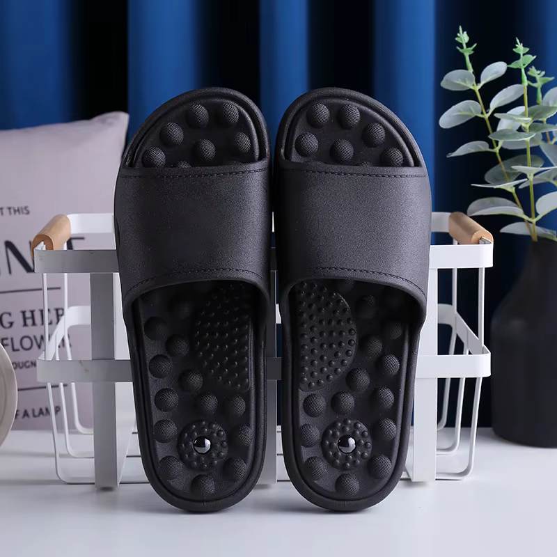 Chaussons de massage pour les pieds, pour femmes et hommes, antidérapants, avec points d'acupression