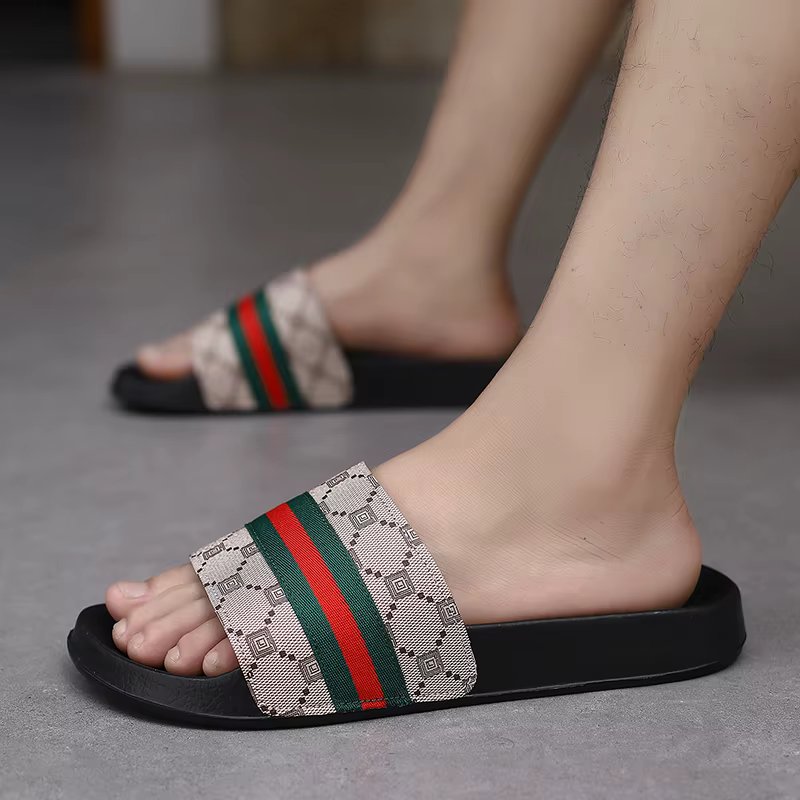 Chaussons tendance pour hommes, sandales souples, tongs décontractées pour hommes, chaussons d'été p