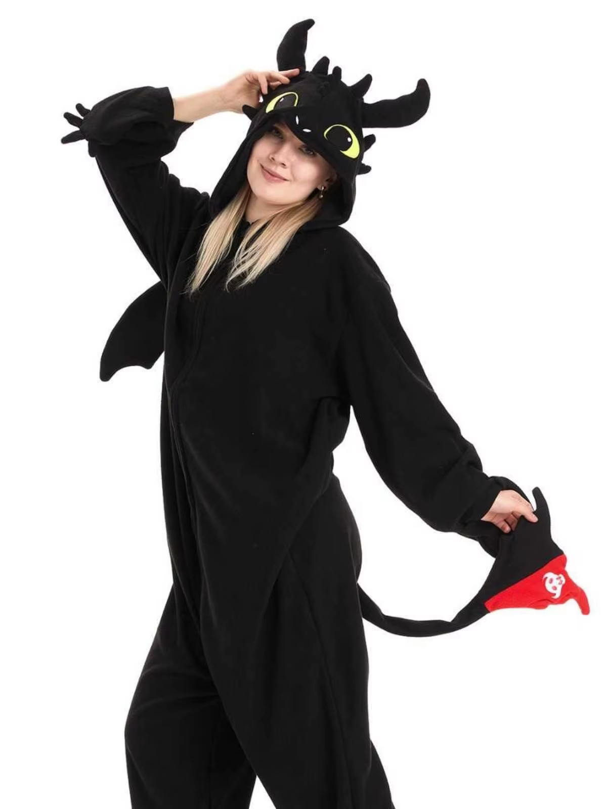 Nouveau pyjama Onesie Dragon sans dents pour adulte combinaison pyjama animaux comment entraîner pyj