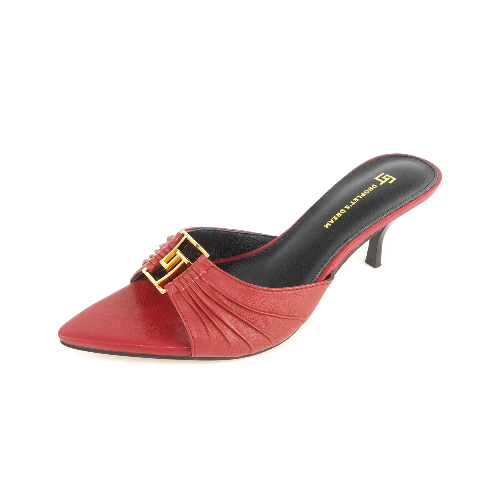 Nouvelles pantoufles pour femmes 2024, bout pointu, ouvertes, de luxe, marque GJ, antidérapantes, te