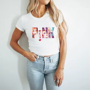 P!nk T-shirt court été carnaval Tour rose Tour 2024 emblématique P!nk Merch T-shirt vêtements esthét