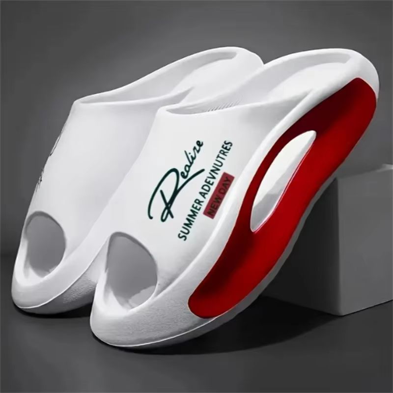 Pantoufles de massage en caoutchouc pour hommes et femmes, sandales optiques astronomiques souples, 